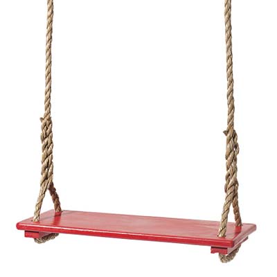 affordable easy upgrades: red tree swing 