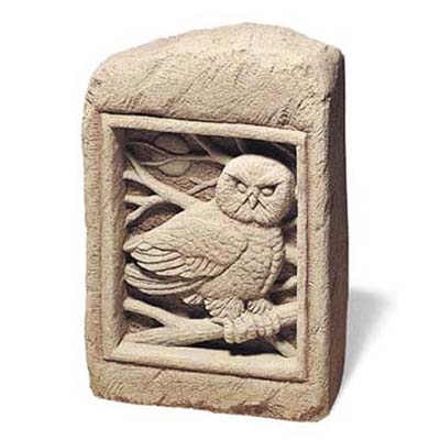 owl garden stone