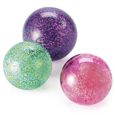 colorful glass floats