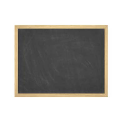 blank chalkboard for the garden