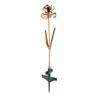 decorative copper iris sprinkler