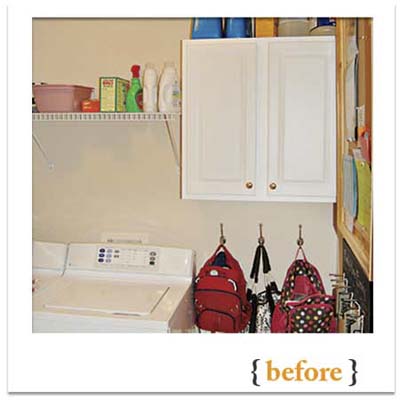 Laundry room before remodel 