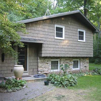 updated house exterior