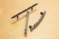 three types of bar pulls for cabinets and drawers