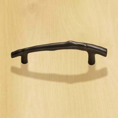 bronze bar pull with a rustic design for cabinets and drawers