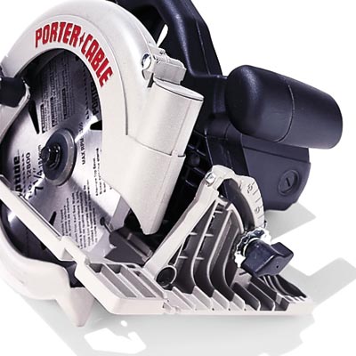 porter cable circular saw with cast metal shoe