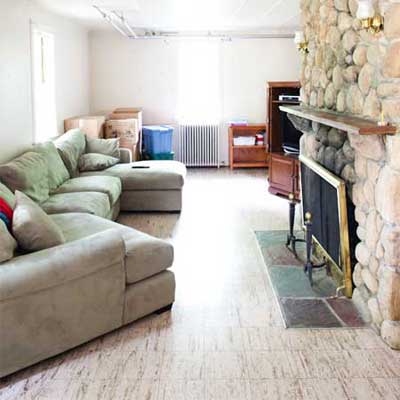 before photo of basement in the T O H auburndale house