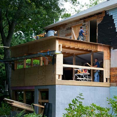 old house with asbestos, lead and termites being remodeled
