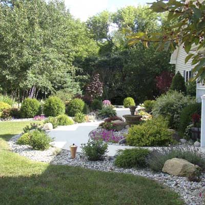 view of nursery used to hold plants bought in advance for reader's finished pond garden