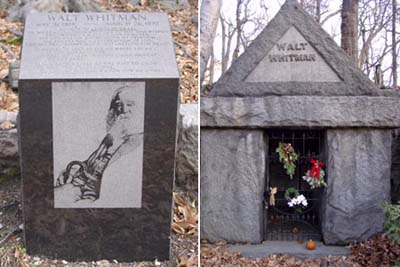Walt Whitman tomb at Harleigh Cemetery, Camden, NJ