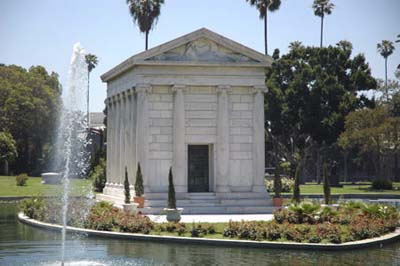Valentino Mausoleum at Hollywood Forever Cemetery, Hollywood, CA