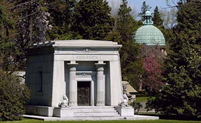 Woolwoth Mausoleum at Woodlawn Cemetery