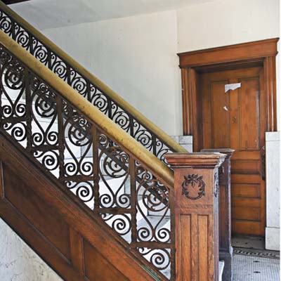 iron staircase to be salvaged