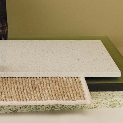 terrazzo made with up to 90 percent postindustrial and consumer-recycled content