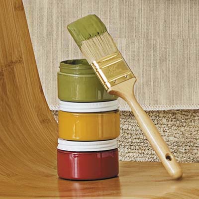 Green Planet Paints' zero-VOC matte interior clay paints