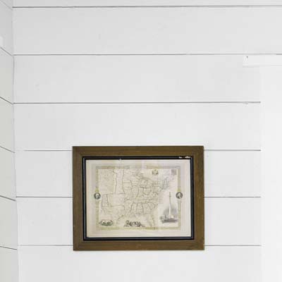 paneling covered in low-VOC paint in sustainable home