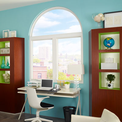 shaped fiberglass windows found at the 2011 International Builder's Show