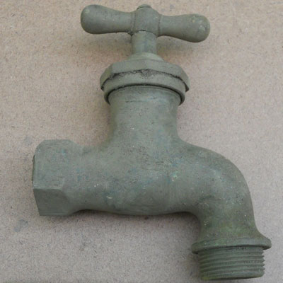Faucet tap found at the Titlow family home in Bedford, Massachusetts 