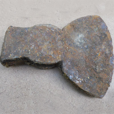 Ax head found at the Titlow family home in Bedford, Massachusetts 