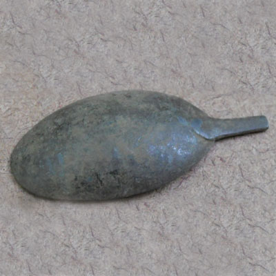 Spoon bowl found at the Titlow family home in Bedford, Massachusetts 