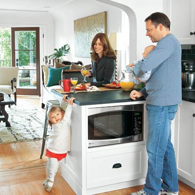 vintage modern kitchen in period style home