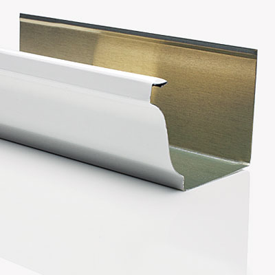 piece of aluminum gutter