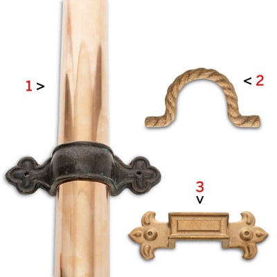 3 downspout brackets