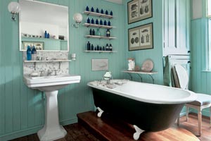 a turn-of-the-century vintage-style bathroom