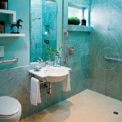full bathroom with good accessibility