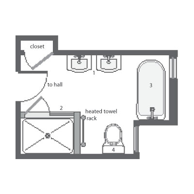 Bathroom Design Tool on Improved Floor Plan   Fitting A Period Bath Under The Attic Rafters