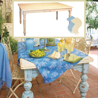 Outdoor patio dining room table
