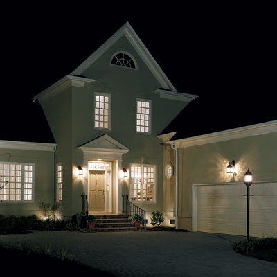 exterior lighting for a driveway