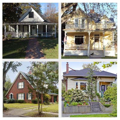 best old house neighborhoods for cottages and bungalows