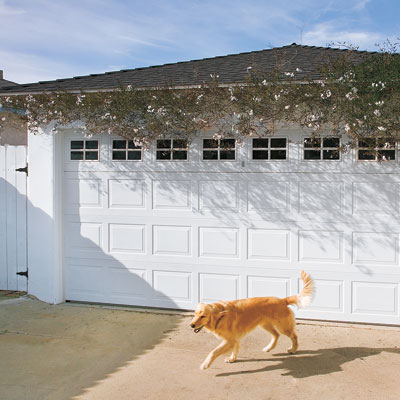 Garage of this bungalow after remodel