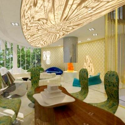 inside the Aura Villa in Larnaca, Cyprus