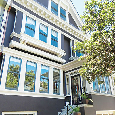 Remodeled exterior of the Miller Pelaez home