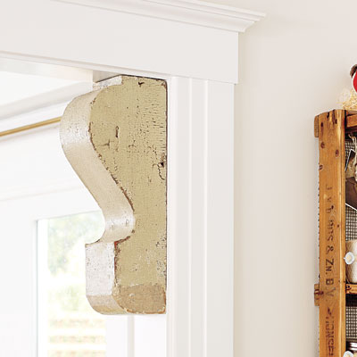 Corbels along the entry of the new MIller Pelaez dining room