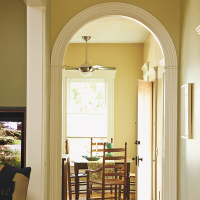 Folk victorian arched doorway