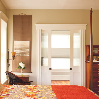 Folk victorian master bedroom
