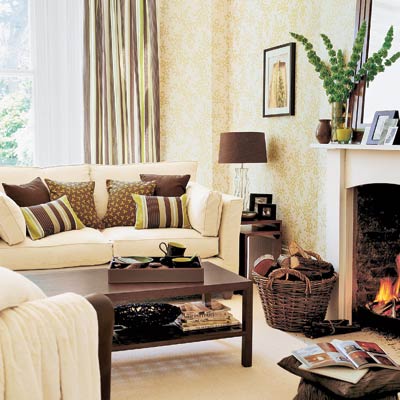 living room with charmingly casual design