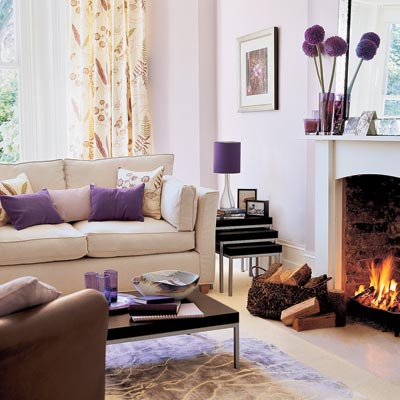 living room with softly sophisticated design