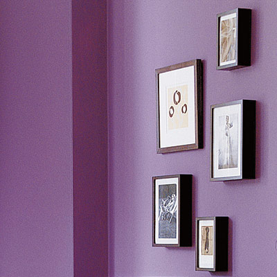 living room with jewel toned walls