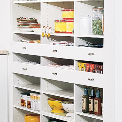 sunny nook pantry with deep drawers