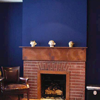 painted fireplace
