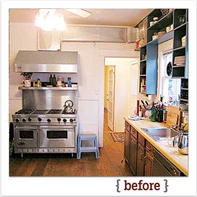 the newly remolded period look kitchen before the remodel
