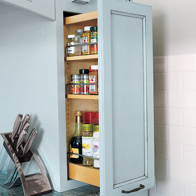 Nicolussi kitchen pullout cabinet space