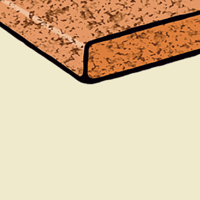 Illustration ok kitchen countertop edges