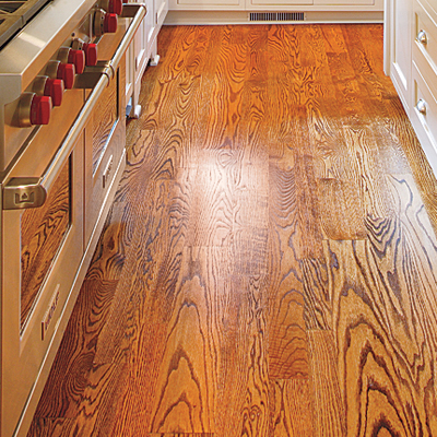Hardwood floors in the kitchen