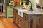 a kitchen island by Crown Point Cabinetry