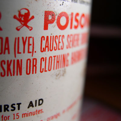 poisonous lye solvent